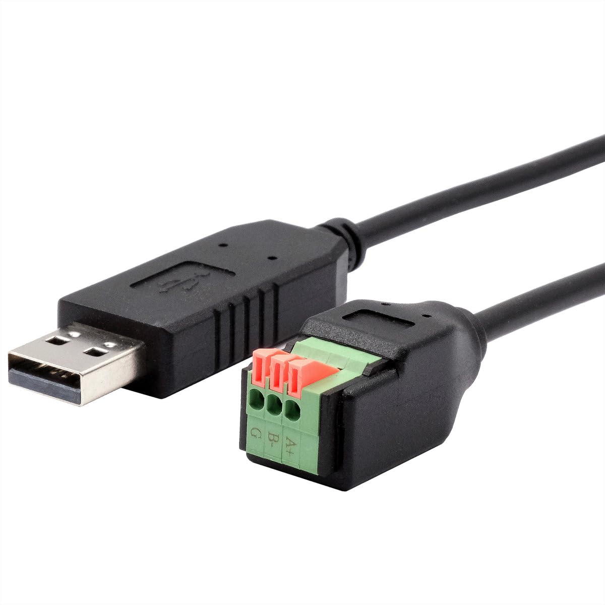 USB to 1x Serial RS-458 Cable with Terminal Block with Push Button